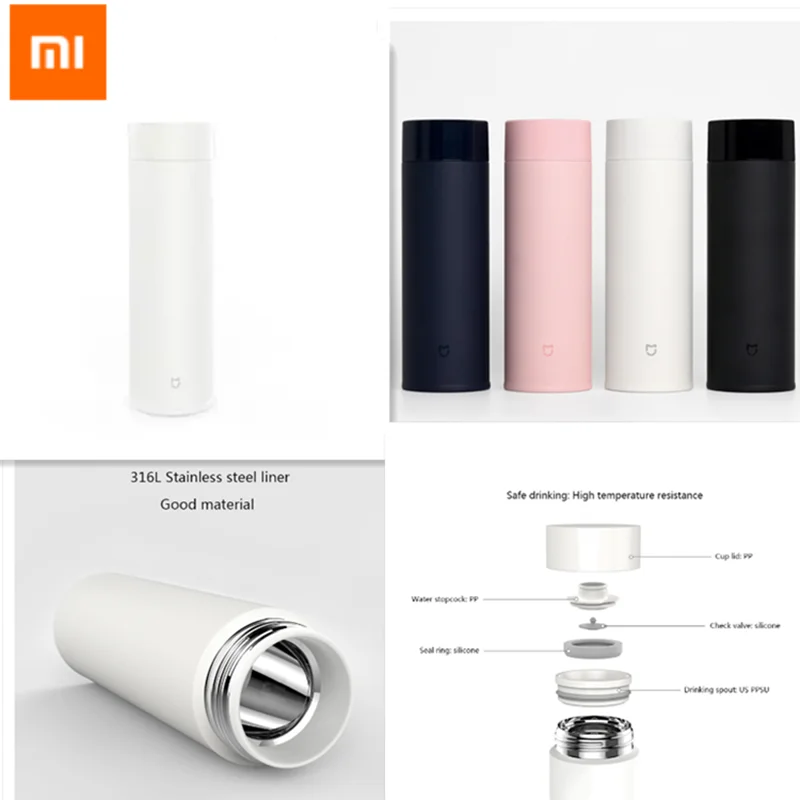 Термокружка Xiaomi Mijia для чая и воды 500 мл 350 термос с изоляцией из нержавеющей стали