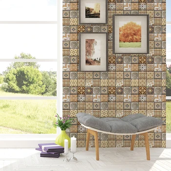 

3D Brick Stone Self adhesive Wallpaper for Living Room Wallcoverings Bathroom Kitchen Backsplash Tiles Wall Papers Home Decor
