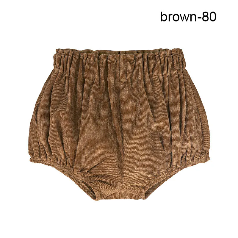 brown 80 Лидер продаж, детские вельветовые штаны для новорожденных, Короткие трусы подгузники - Цвет: brown 80