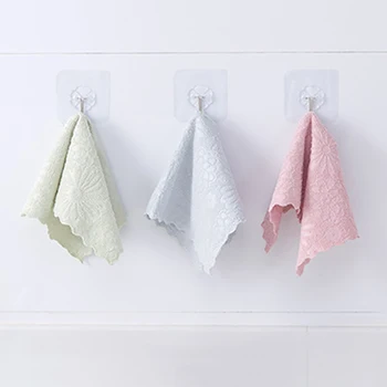 

1Pcs Wiping Rags Super Absorbent Anti-grease 3Colors Microfiber Cleaning Cloth Washing Dish Cleaning Towel Kitchen Supplies