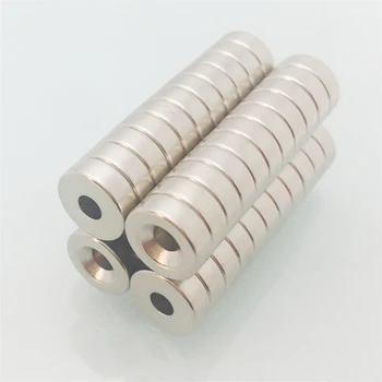 

20pcs niodim magnet ring dia9.5x3.2mm with dia3.2mm hole Neodymium Magnet Ring one side with countersunk hole dia5.3mm