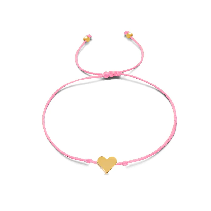 Bracelet Jewelry Bohemian Love Heart Rope Bracelet Adjustable Couple