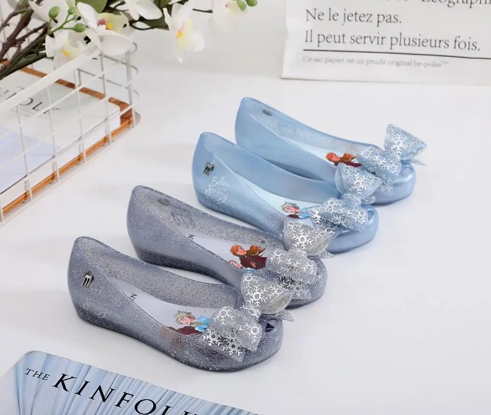 Мини Melissa 2020 Принцесса Эльза сандалии для девочек Детская прозрачная обувь мини