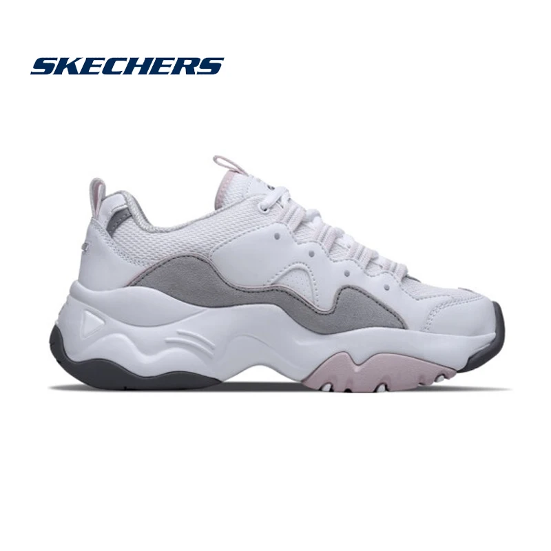 Skechers/Женская обувь D'lites; женская обувь на толстой подошве; модная обувь для папы; chaussures femme; 12955-WGPK