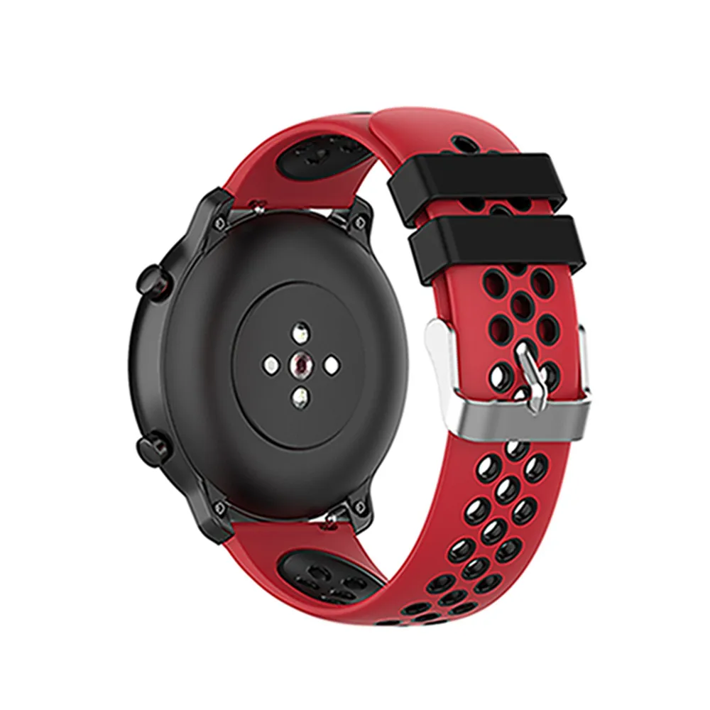 22 мм силиконовый браслет для huawei Watch GT для Ticwatch pro/E2/S2 для samsung/Asus/LG/Garmin Смарт часы ремешок браслет