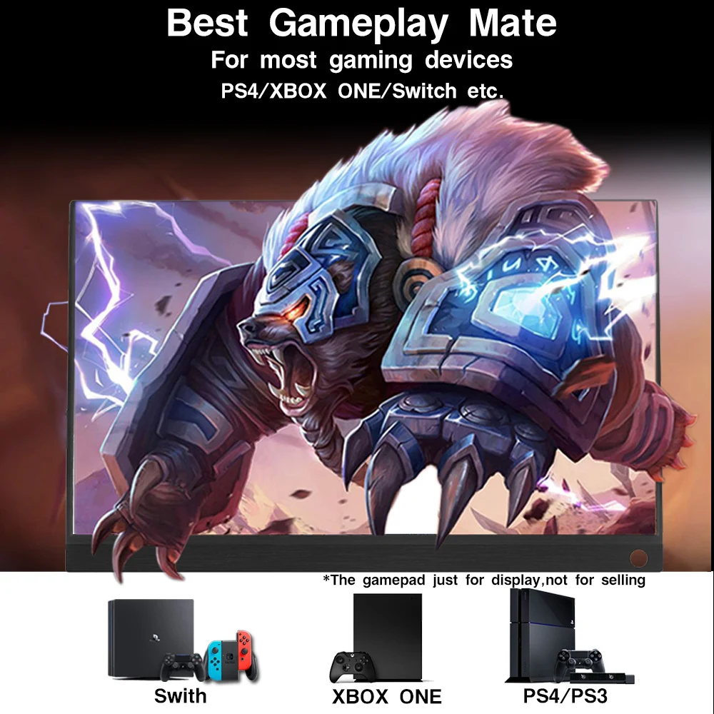 PORPOISE 15.6  ޴ LCD HD , USB C Ÿ HDMI, Ʈ, ȭ, ڽ, ġ, ps4 ޴ LCD  Ϳ