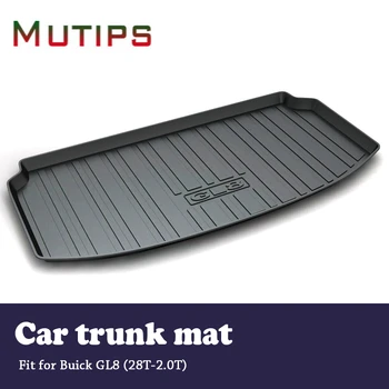 

Mutips 1Set Car Cargo rear trunk mat For Buick GL8 28T-2.0T 2016 2017 2018 Styling Boot Liner Tray Waterproof mat Accessories