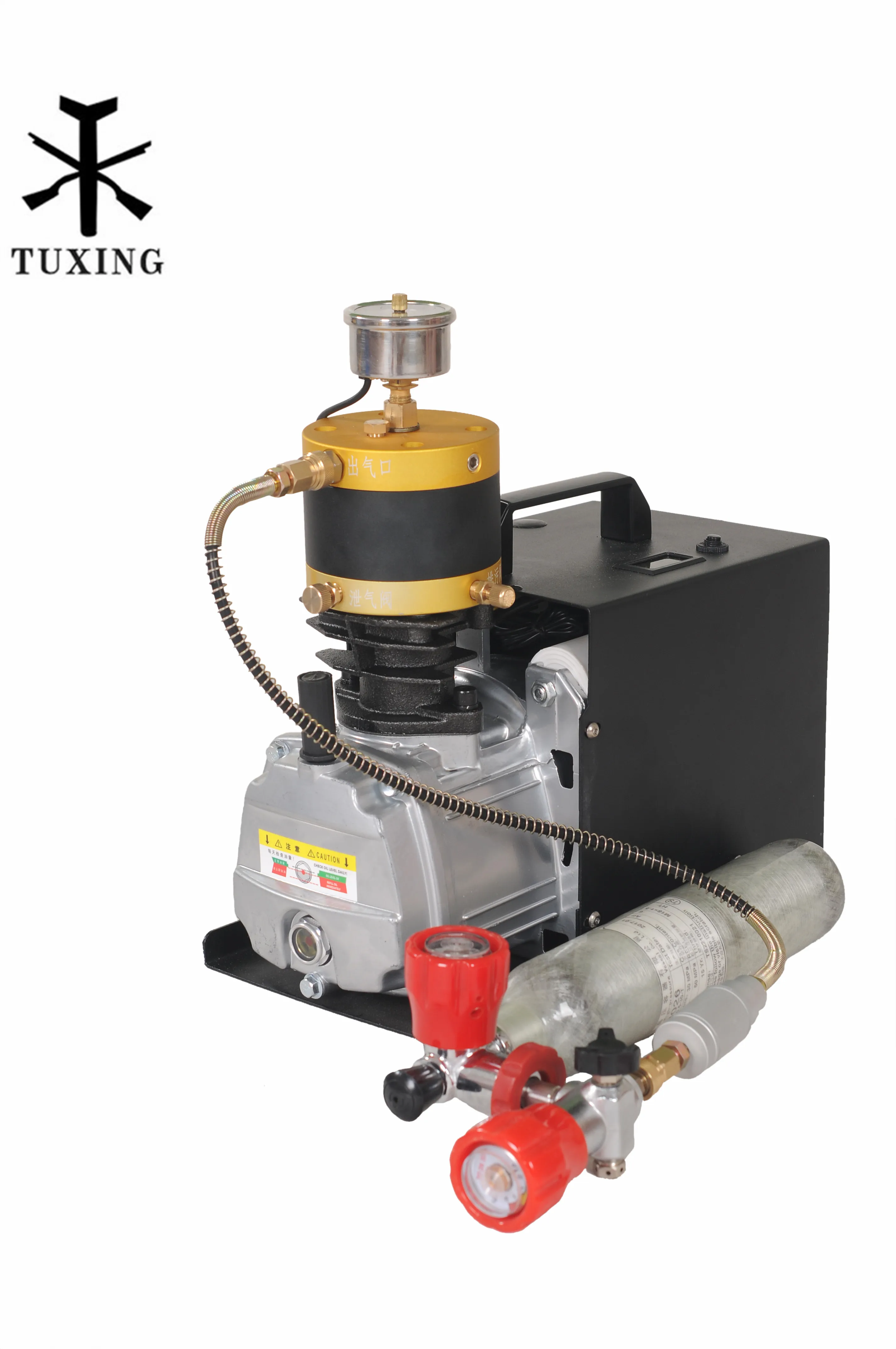 TUXING New Model adjustable auto stop 4500psi compressor for paintball