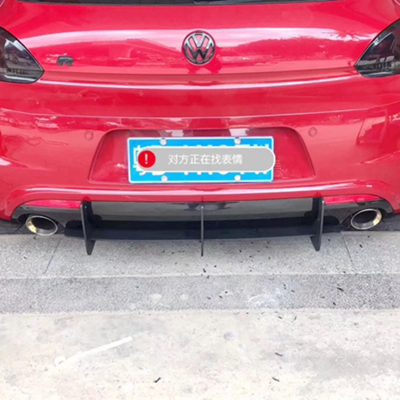 Для Volkswagen Scirocco ABS задний бампер диффузор бампер 2009-- Комплект кузова задний спойлер(только R