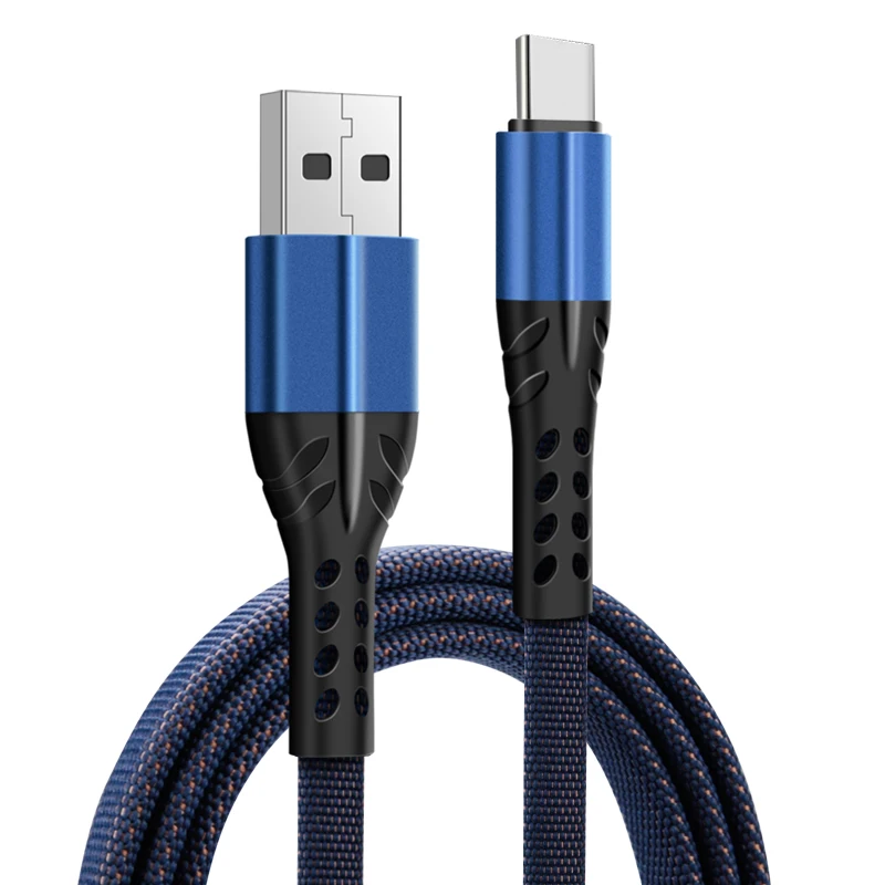 EKDME крепкий нейлоновый плетеный кабель type C USB для samsung кабель 1 м 2 м 3.5A провод для быстрого заряда type-C кабель для зарядки телефона для Xiomi