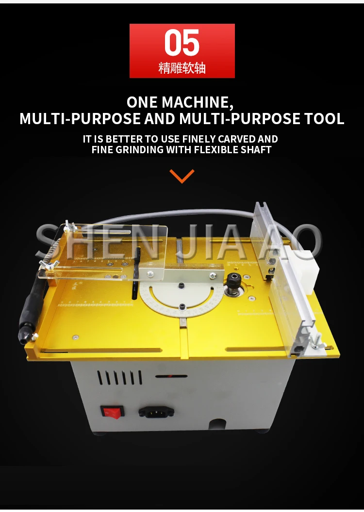 220V Multifunctional Table Saw Mini Diy Woodworking Jade Cutting Machine 300W Mi