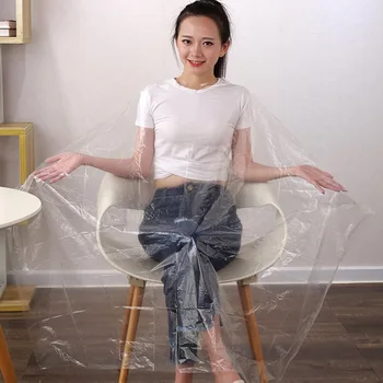 

50PCS Barber Capes Disposable Waterproof Hair Cutting Hairdressing Capes Aprons for Home Professional Hair Salon Use 92x130cm
