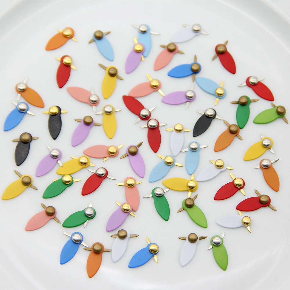 Metal Brads 30pc 4.5mm 30pc Rotating Buttons Photo Album Frame Locks Scrapbooking Embellishment Fastener DIY Craft