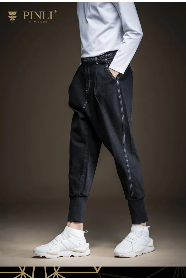 Fake Designer Clothes Pinli Product Made Fall New Men's Cultivate Morality Leisure Jeansharoun Pants Beam Foot B193516313