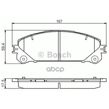 

Pads TORM disk k-t front Bosch art. 0986495169