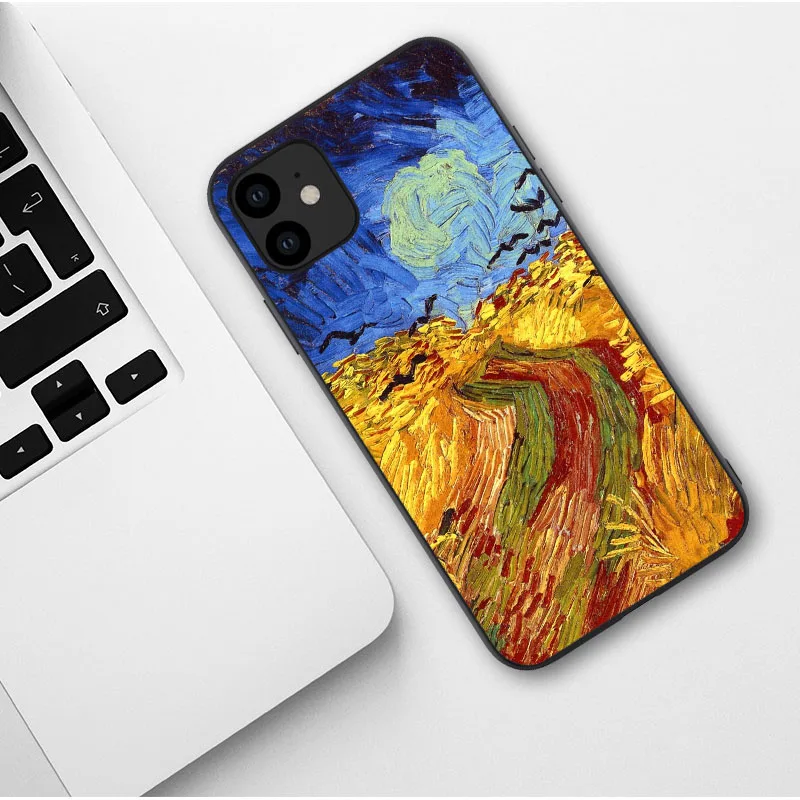 Чехол для телефона с изображением звездной ночи Ван Гога iPhone 12 Pro Max SE 2020 6 6s 7 8 Plus X XS