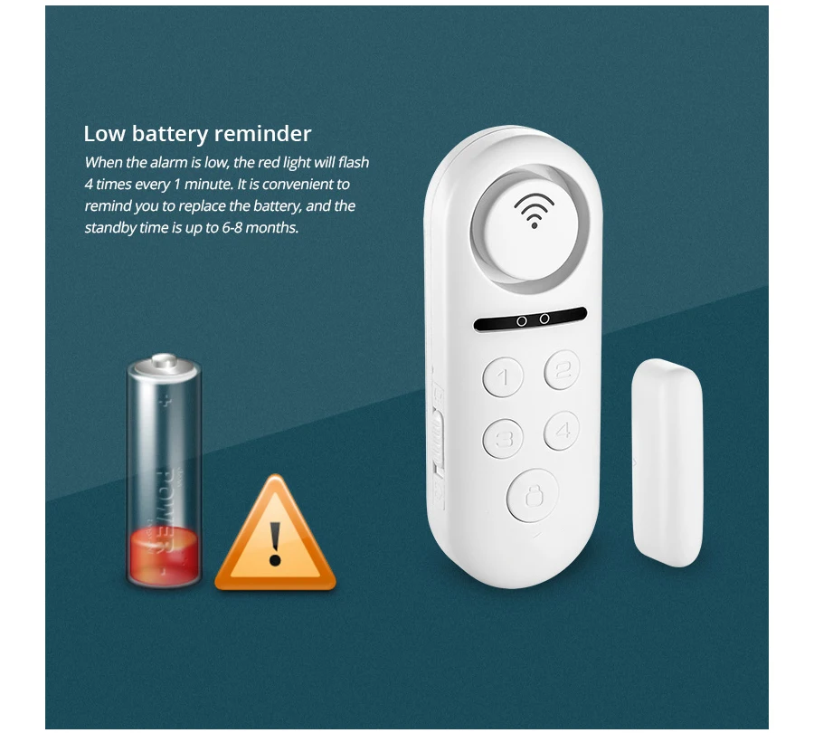 Tuya Wifi Sensor de Porta Build-in Buzzle sem Fio Magnético Janela Detector Ímã Interruptor de Alarme Aberto Vida Inteligente App Alexa Google 12 Tuya wifi sensor de porta build-in buzzle