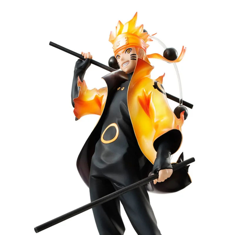 New Voice Anime Limited Edition Naruto Shippuden MH Gem Six Uzumaki Naruto Garage Kit Model Ornaments