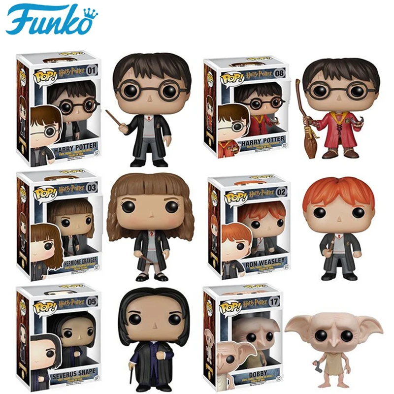 Funko POP Гарри Добби Северус Снейп 10 см Виниловая фигурка Коллекция Модель Фигурки Аниме игрушечные подарки Brinquedos 25F10