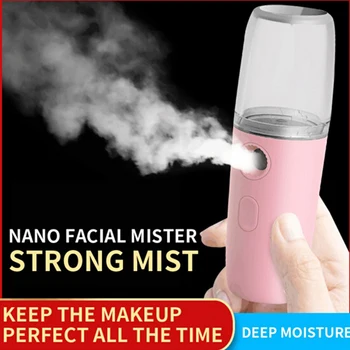 

Mini Face Sprayer Mini Nano Mist Sprayer Facial Body Nebulizer Steamer Moisturizing Skin Care Lipstick Spray Beauty Tools New