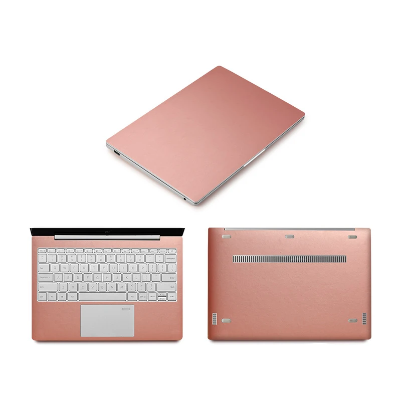 Rose Gold Черная наклейка для ноутбука Xiaomi mi notebook Air 12 13 Red mi Book 14 виниловая наклейка s для ноутбука Xiao mi Pro 15,6 - Цвет: Rose Gold