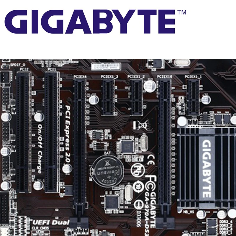 AM3 + оригинальная материнская плата для AMD DDR3 DIMM Gigabyt USB3.0 32 ГБ 970 970A DS3P системная