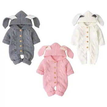 

Bunny Baby Romper New autumn/winter/spring Baby Rompers Cute Cartoon Rabbit Infant Girl Boy Jumpers Kids Baby Outfits Clothes