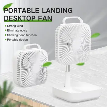 

Smart Portable Folding Fan Adjustable Angle Mute Shaking Head Four Modes 10000mAh Battery Removable Cleaning For Office Outdoor