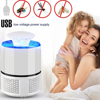 

Led Mosquito Killer Lamp USB Electric No Noise No Radiation Insect Killer Flies Trap Lamp Anti Mosquito Lamp UV Night Light Home