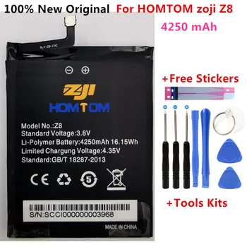 

100% New Original HOMTOM zoji Z8 Battery 4250 mAh for HOMTOM zoji Z8 Smart Phone Batteria +Free Tools