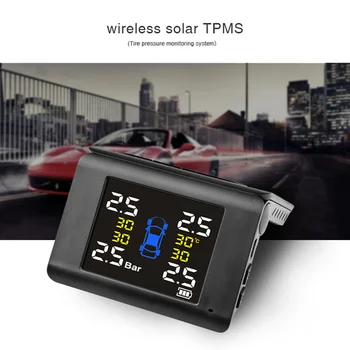 

Car Tire Pressure System Solar Powered Monitor TPMS Sensors Automotive Accessory, Internal