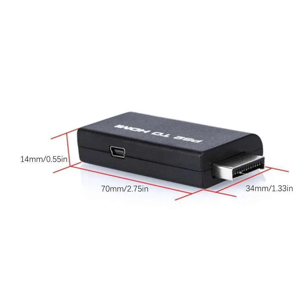 Портативный адаптер для аудио и видео конвертер PS2 в HDMI кабель AV SONY PlayStation 2 Plug And Play