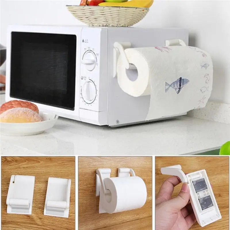 

Kitchen Paper Holder Toilet Paper Holder Magnetic Reel Holder Towel Napkin Rack Refrigerator Side Wall Roll Paper Stand 9x4.5cm