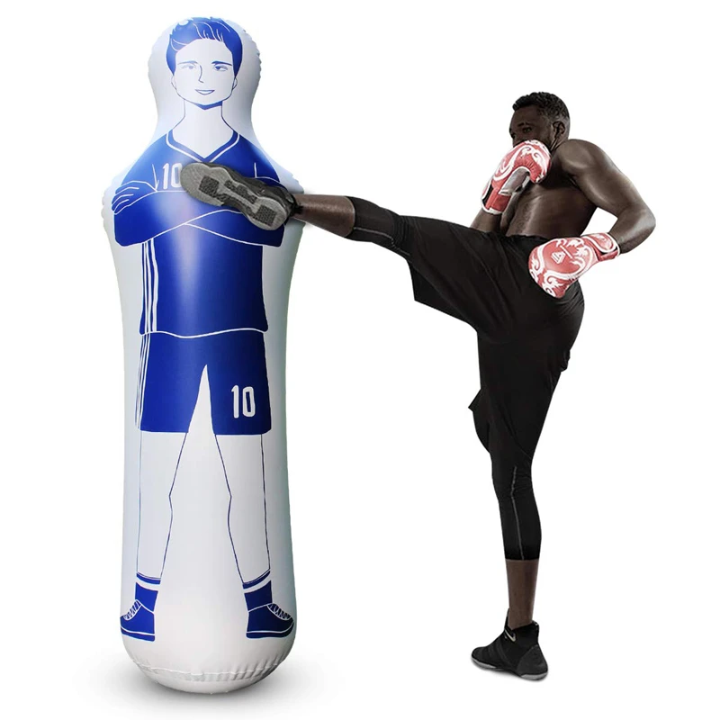 Adults Inflatable Punching Bag Boxing Standing Tumbler Sandbag Fitness D9Z7