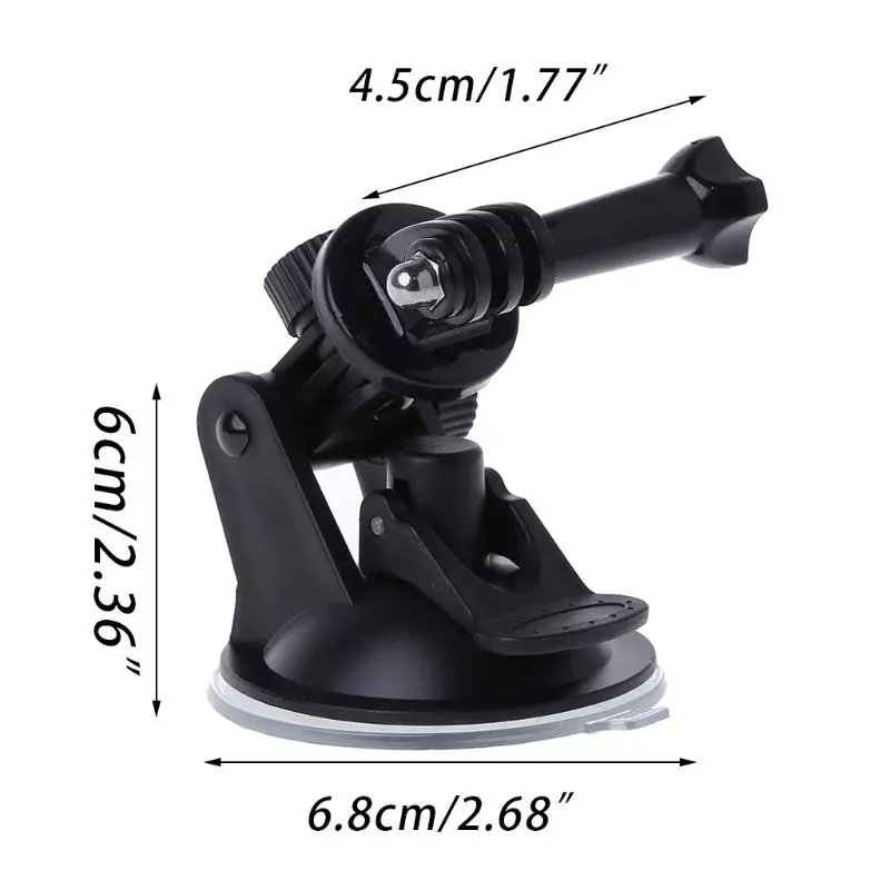 Camera Car Suction Cup+1/4" Tripod Mount Adapter+Screw For GoPro HD Hero 2 3 3+ 87HE