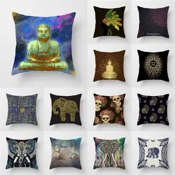

18 inch square polyester pillow cartoon pattern pillow suitable for sofa cushion household products