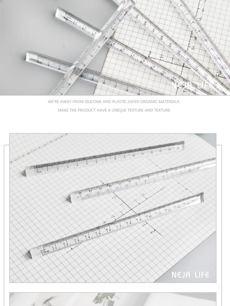 1PC Transparent Triangle Ruler Stationery School Supplies 8 Hfa80ff60f14749d8b1fef4a49993c2108