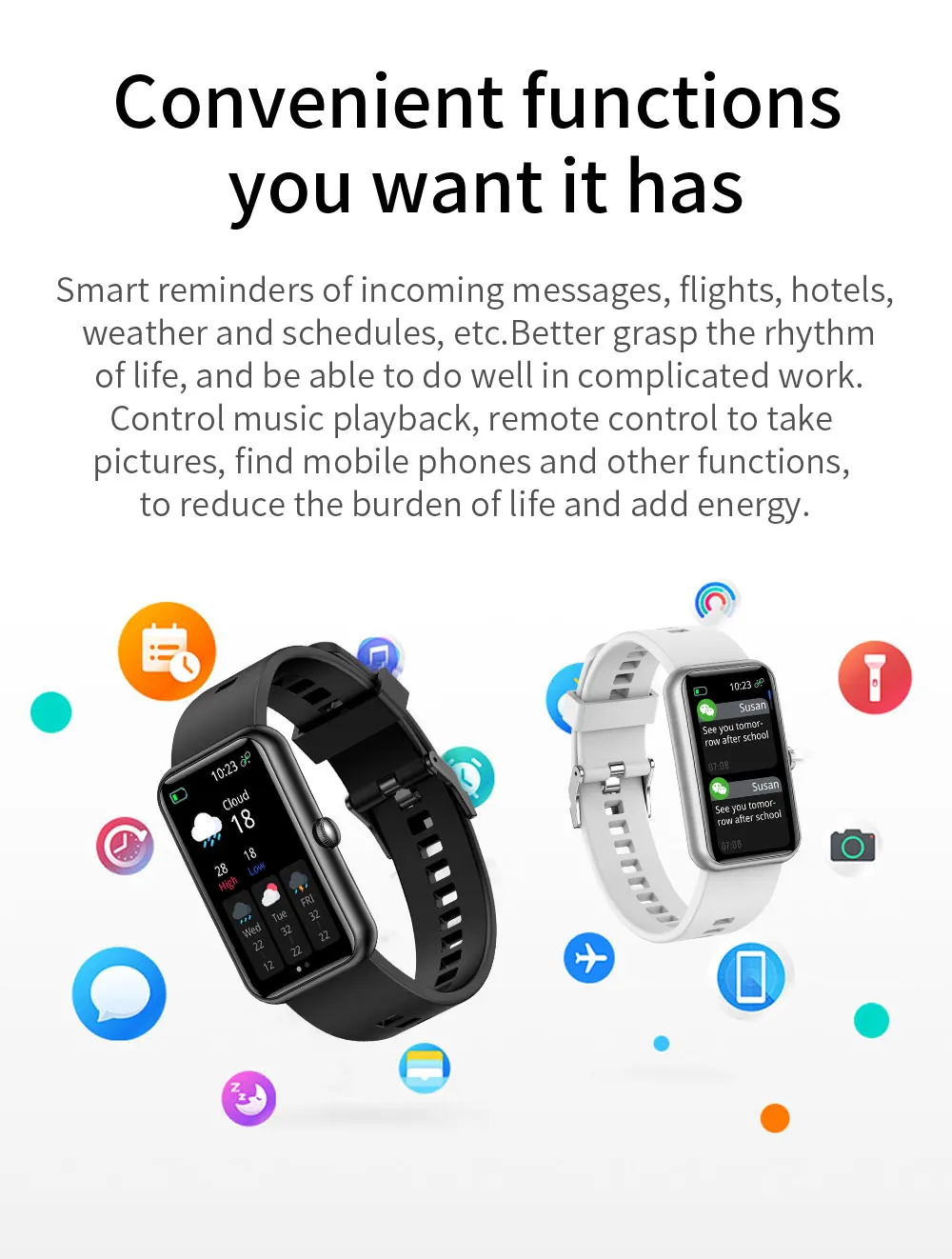 2021 Women Smart Watch For Huawei Smart Bracelet Sport Fitness Men Smartwatch Heart Rate IP68 Waterproof for Ladies Smart Band 6