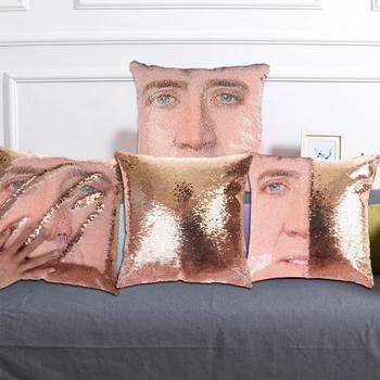 

Reversible Sequins Pillow Cases Decorative Pillowcase Unicorn print pillowcase