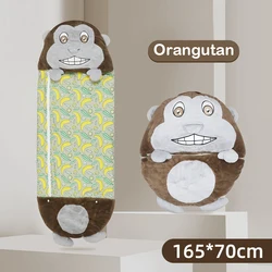 Saco de dormir grande Universal para bebé y niña, juguete de felpa para las cuatro estaciones, regalo de cumpleaños, juguete de orangután deformado