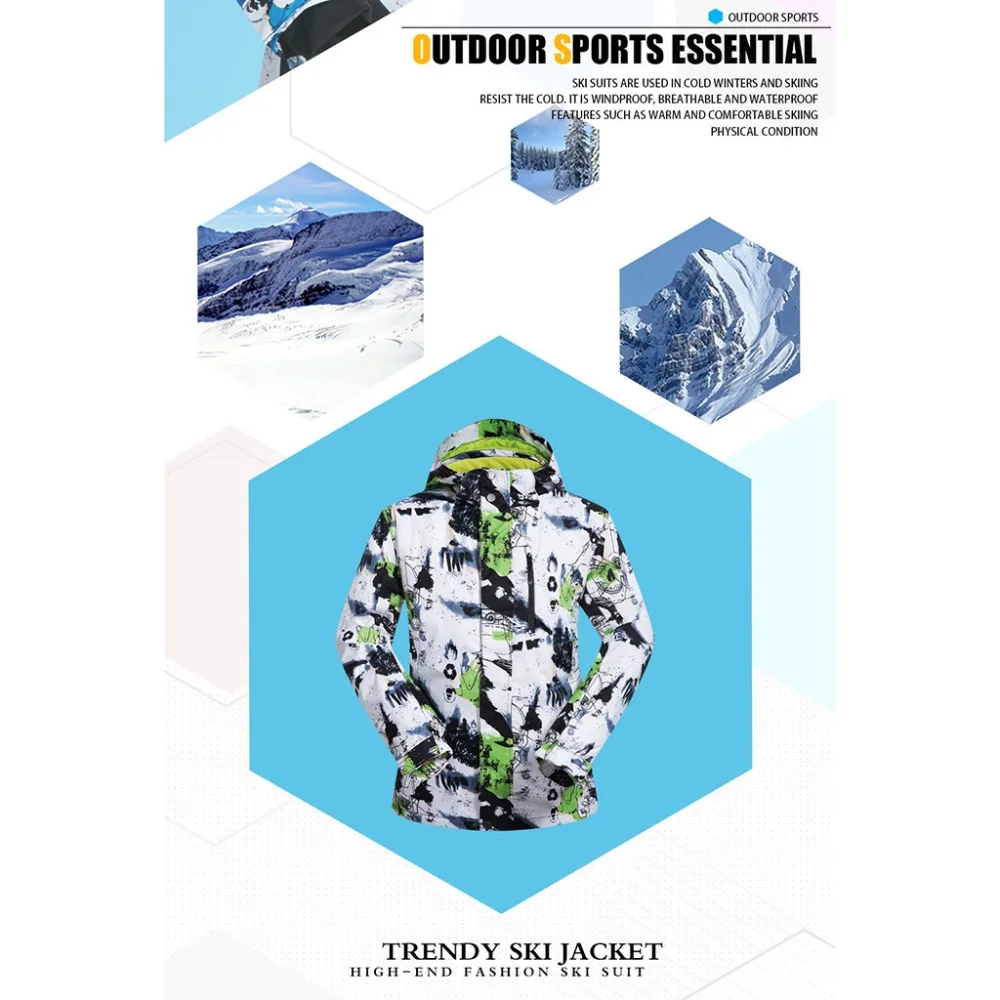 Men's Ski Tops Winter ski suit Hiking Jackets Men coat cold and windproof moisture-proof warm  #3d06 (14)