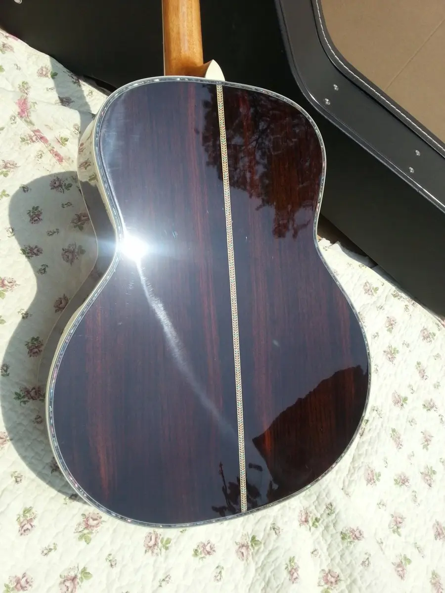 OM45 Acoustic Electric Guitar Round Body Classic