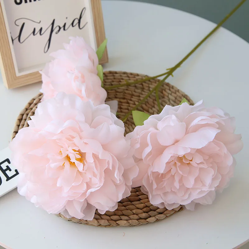 

Off-the-shelf 3 head diameter 15cm-13cm Peony Wedding home road guide flower wall decoration simulation fake flower