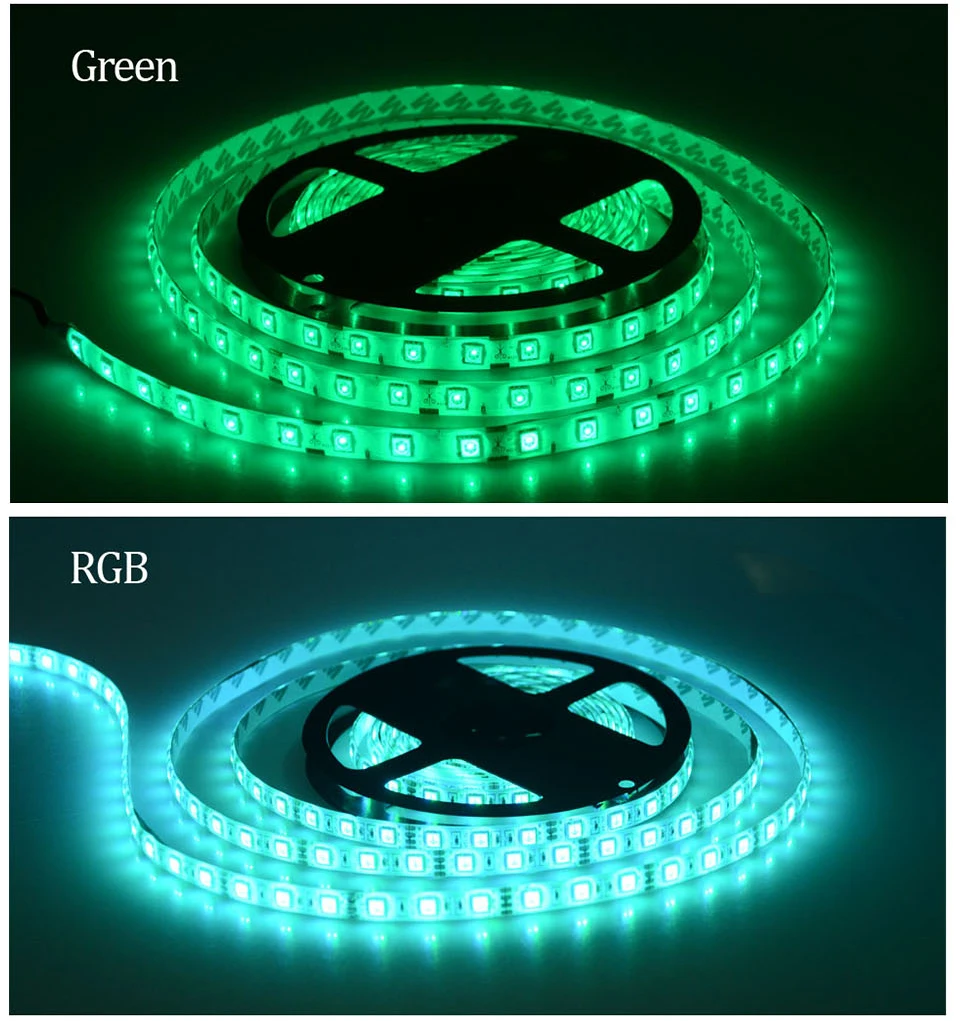 5050 RGB LED Light Strip Kitchen Under Cabinet Lights Luces LED Decoracion Dormitorio Cupboard Bedroom Refrigerator TV BackLight_05