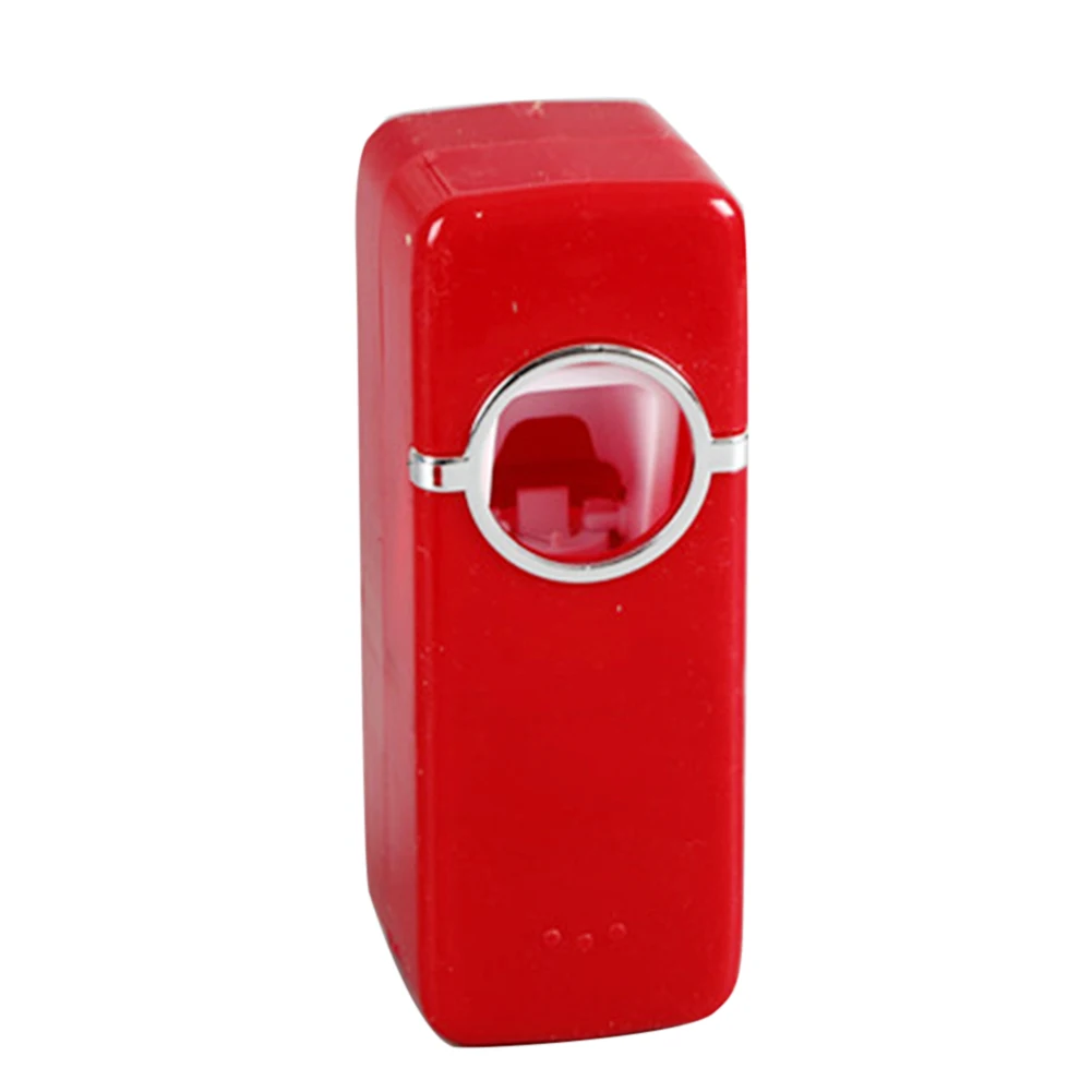 Красный Bathroom Wall Mount Automatic Toothbrush Holder Automatic Toothpaste Dispenser Holder With 5-Slots Toothbrush Wall Mount Rack - Цвет: Красный