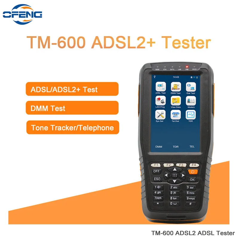 TM-600 ADSL2+ тест er тестер ADSL с DMM тест+ Tone трекер функция TM600