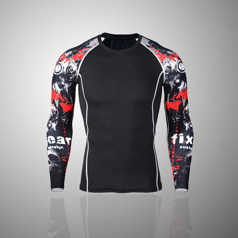 shirt Мужская мода 3D подростковый набор с волками ММА фитнес длинный рукав Дворцовая рубашка с коротким рукавом Crossfit брендовая одежда футболка 4xl - Цвет: shirt