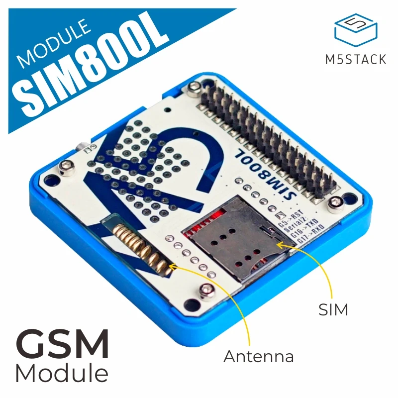 M5Stack Official In Stock GSM Module SIM800L Stackable IoT Development Board for Arduino ESP32 with MIC 3 5mm Headphone Jack