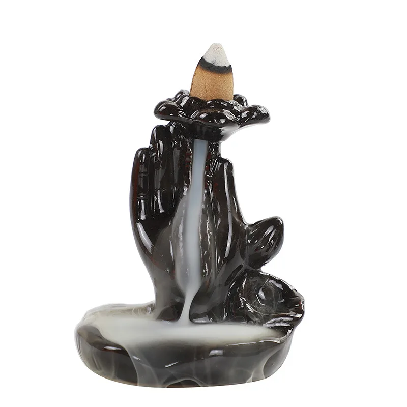 Creative Ceramic Backflow Censer Home Decor Stick Incense Burner Decoration Use In Teahouse | Дом и сад