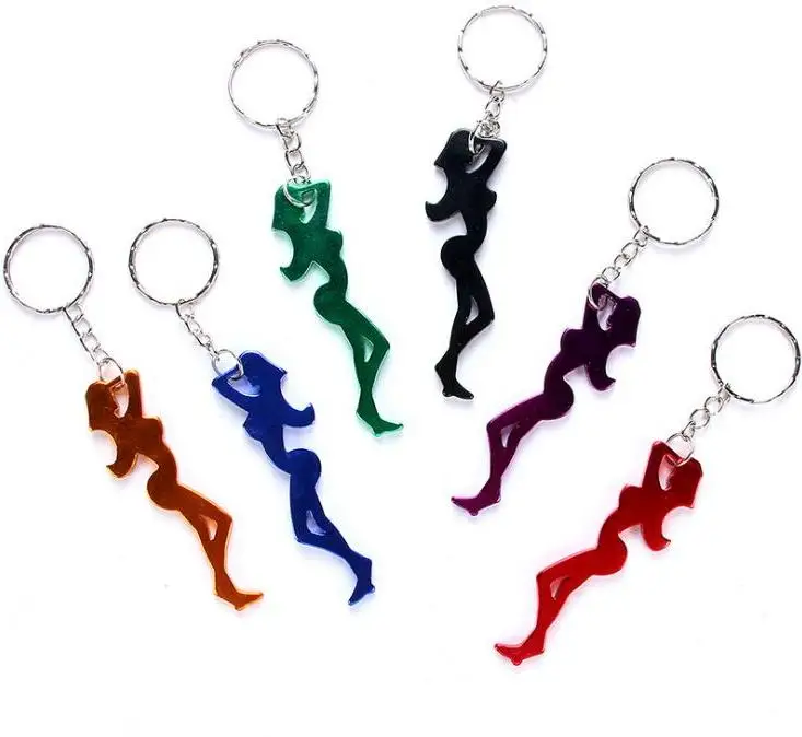 

Креативный красивый Открыватель для пивных бутылок, открывашка из алюминиевого сплава с брелоком, разноцветная, стандартная, случайный